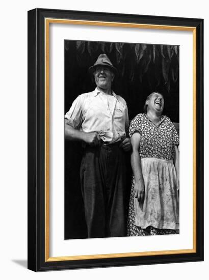 Mr. and Mrs. Andrew Lyman, Polish Tobacco Farmers-Jack Delano-Framed Art Print