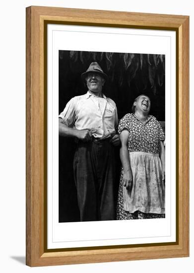 Mr. and Mrs. Andrew Lyman, Polish Tobacco Farmers-Jack Delano-Framed Stretched Canvas