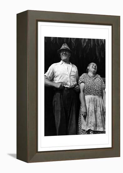 Mr. and Mrs. Andrew Lyman, Polish Tobacco Farmers-Jack Delano-Framed Stretched Canvas