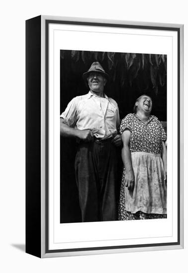 Mr. and Mrs. Andrew Lyman, Polish Tobacco Farmers-Jack Delano-Framed Stretched Canvas