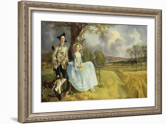 Mr and Mrs Andrews. About 1750-Thomas Gainsborough-Framed Giclee Print