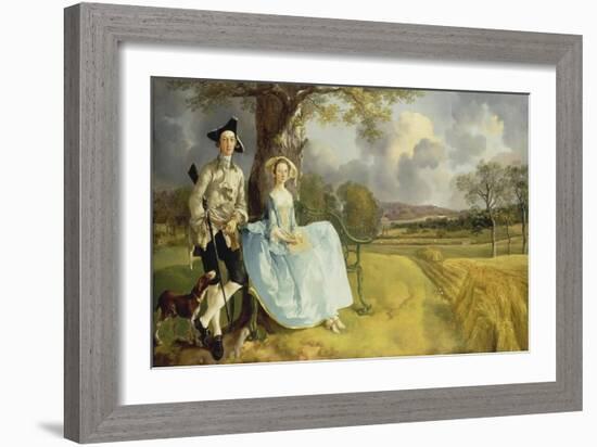 Mr and Mrs Andrews. About 1750-Thomas Gainsborough-Framed Giclee Print