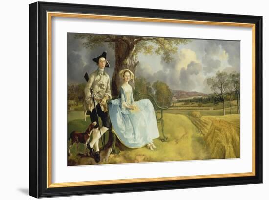 Mr and Mrs Andrews. About 1750-Thomas Gainsborough-Framed Giclee Print