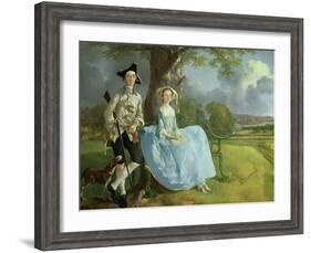 Mr. and Mrs. Andrews, circa 1748-9 (Detail)-Thomas Gainsborough-Framed Giclee Print