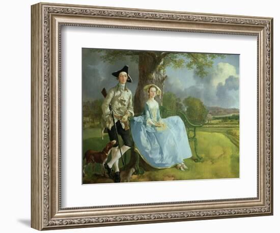 Mr. and Mrs. Andrews, circa 1748-9 (Detail)-Thomas Gainsborough-Framed Giclee Print