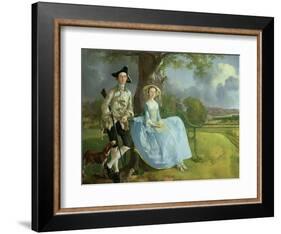 Mr. and Mrs. Andrews, circa 1748-9 (Detail)-Thomas Gainsborough-Framed Giclee Print