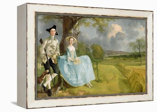 Mr. and Mrs. Andrews, circa 1748-9-Thomas Gainsborough-Framed Premier Image Canvas