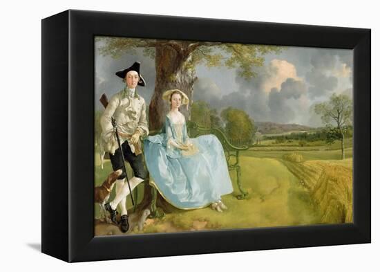 Mr. and Mrs. Andrews, circa 1748-9-Thomas Gainsborough-Framed Premier Image Canvas