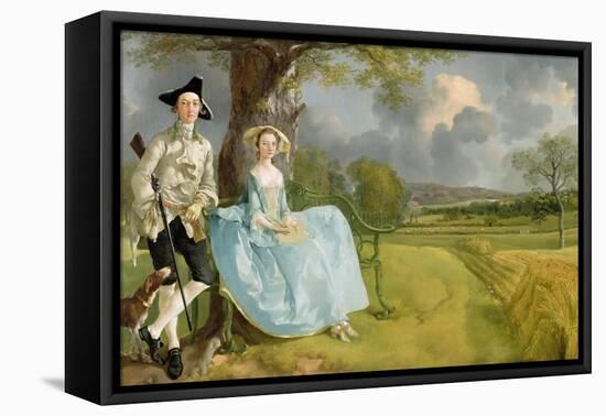 Mr. and Mrs. Andrews, circa 1748-9-Thomas Gainsborough-Framed Premier Image Canvas