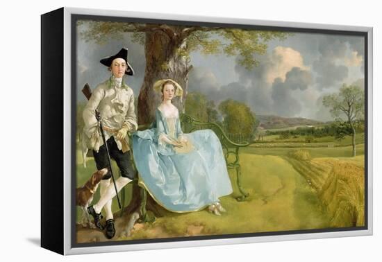 Mr. and Mrs. Andrews, circa 1748-9-Thomas Gainsborough-Framed Premier Image Canvas