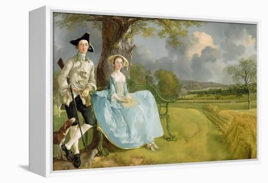 Mr. and Mrs. Andrews, circa 1748-9-Thomas Gainsborough-Framed Premier Image Canvas