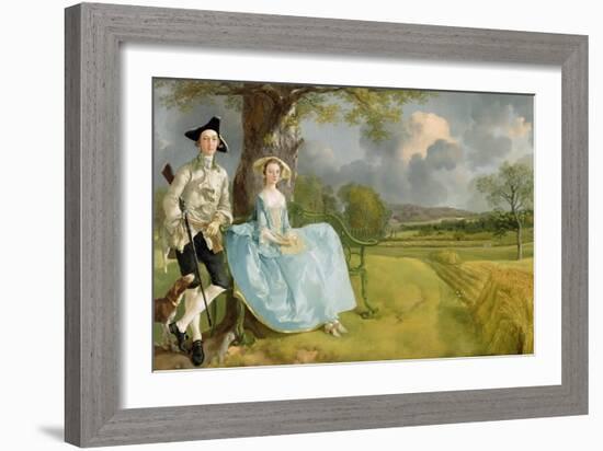 Mr. and Mrs. Andrews, circa 1748-9-Thomas Gainsborough-Framed Giclee Print