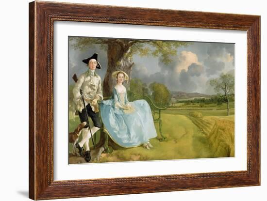 Mr. and Mrs. Andrews, circa 1748-9-Thomas Gainsborough-Framed Giclee Print