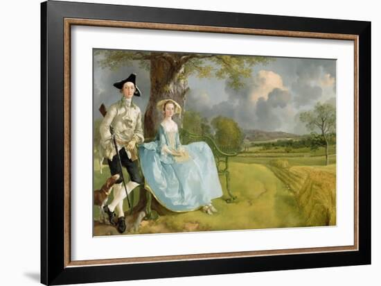 Mr. and Mrs. Andrews, circa 1748-9-Thomas Gainsborough-Framed Giclee Print