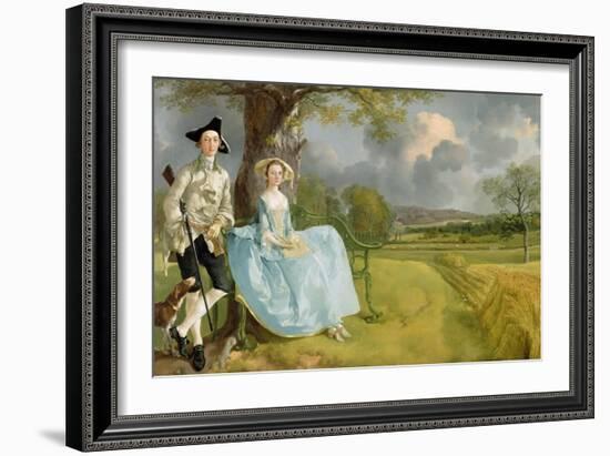 Mr. and Mrs. Andrews, circa 1748-9-Thomas Gainsborough-Framed Giclee Print