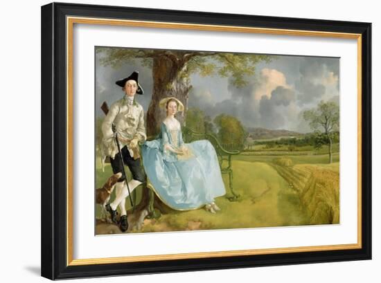 Mr. and Mrs. Andrews, circa 1748-9-Thomas Gainsborough-Framed Giclee Print