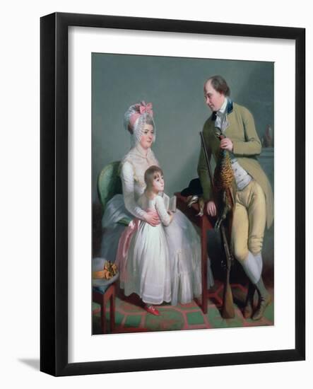 Mr and Mrs Custance of Norwich and their Daughter Frances, C.1786-Sir William Beechey-Framed Giclee Print