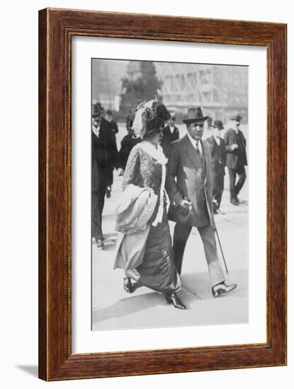 Mr. and Mrs. Enrico Caruso-null-Framed Art Print
