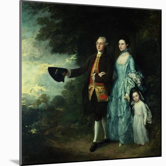 Mr. and Mrs. George Byam and Their Eldest Daughter, Selina, circa 1764-Thomas Gainsborough-Mounted Giclee Print
