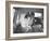 Mr. and Mrs. Thomas Beagan Jr. Kissing in Back of Car after their Wedding Ceremony-Ed Clark-Framed Photographic Print