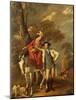 Mr. and Mrs. Thomas Coltman About to Set out on a Ride, Full Length-Joseph Wright of Derby-Mounted Giclee Print