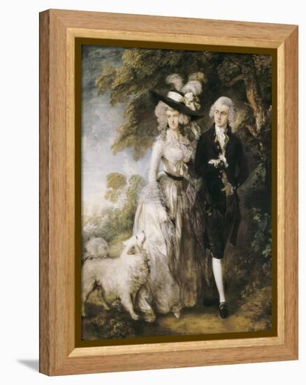 Mr and Mrs William Hallett ('The Morning Walk')-Thomas Gainsborough-Framed Stretched Canvas