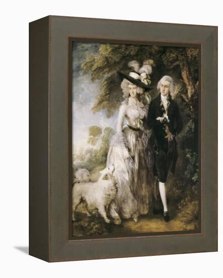 Mr and Mrs William Hallett ('The Morning Walk')-Thomas Gainsborough-Framed Stretched Canvas