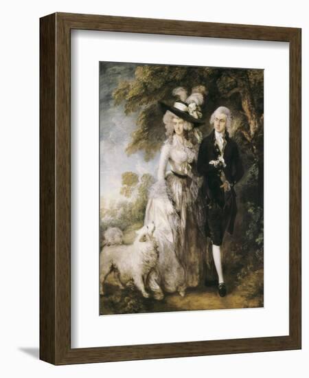 Mr and Mrs William Hallett ('The Morning Walk')-Thomas Gainsborough-Framed Art Print