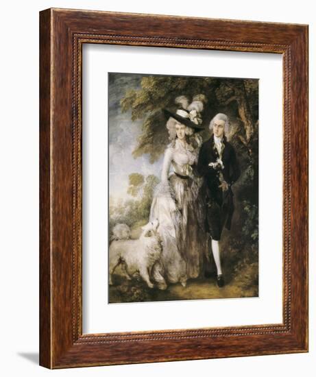 Mr and Mrs William Hallett ('The Morning Walk')-Thomas Gainsborough-Framed Art Print