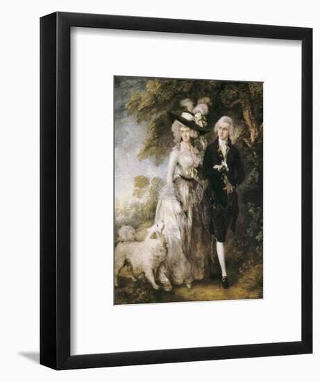 Mr and Mrs William Hallett ('The Morning Walk')-Thomas Gainsborough-Framed Art Print