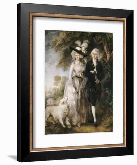 Mr and Mrs William Hallett ('The Morning Walk')-Thomas Gainsborough-Framed Art Print