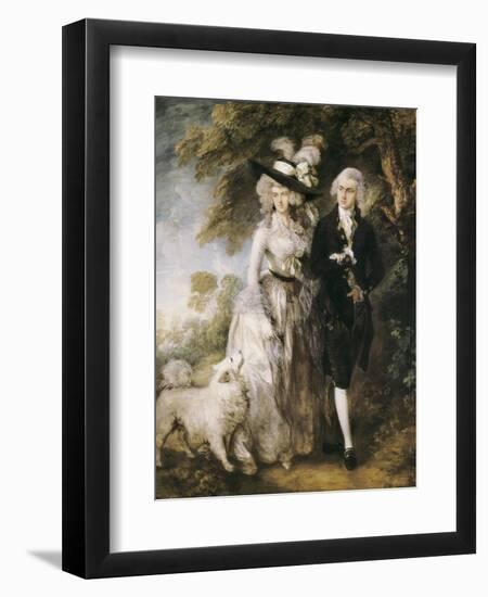 Mr and Mrs William Hallett ('The Morning Walk')-Thomas Gainsborough-Framed Art Print