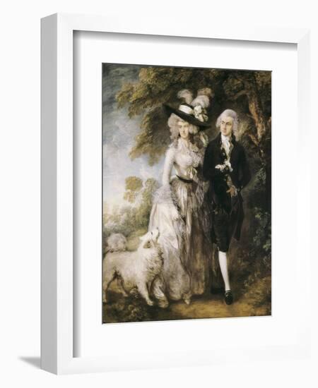 Mr and Mrs William Hallett ('The Morning Walk')-Thomas Gainsborough-Framed Art Print