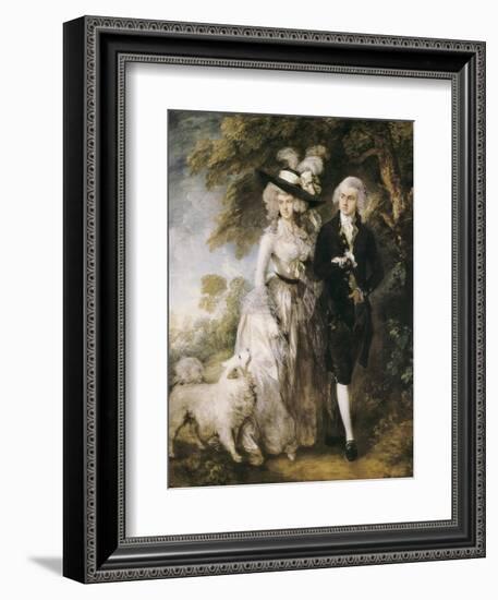 Mr and Mrs William Hallett ('The Morning Walk')-Thomas Gainsborough-Framed Art Print