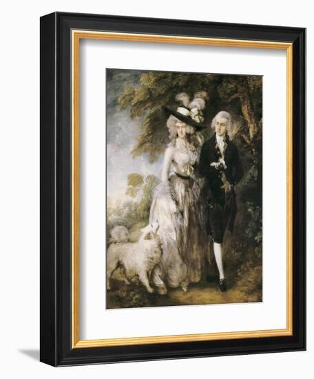 Mr and Mrs William Hallett ('The Morning Walk')-Thomas Gainsborough-Framed Art Print