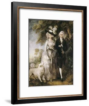 Mr and Mrs William Hallett ('The Morning Walk')-Thomas Gainsborough-Framed Art Print