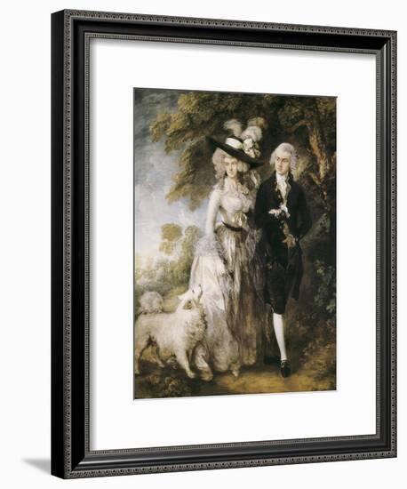 Mr and Mrs William Hallett ('The Morning Walk')-Thomas Gainsborough-Framed Art Print