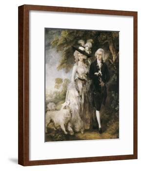 Mr and Mrs William Hallett ('The Morning Walk')-Thomas Gainsborough-Framed Art Print