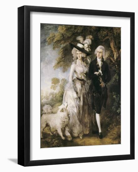 Mr and Mrs William Hallett ('The Morning Walk')-Thomas Gainsborough-Framed Art Print