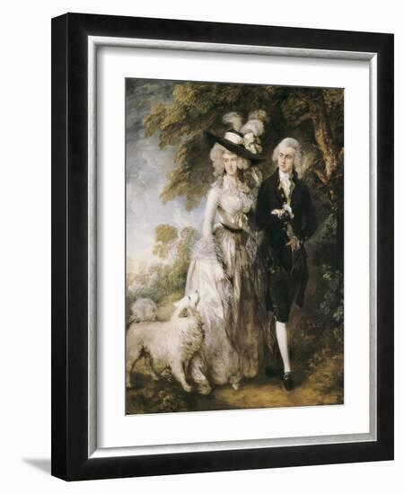 Mr and Mrs William Hallett ('The Morning Walk')-Thomas Gainsborough-Framed Art Print