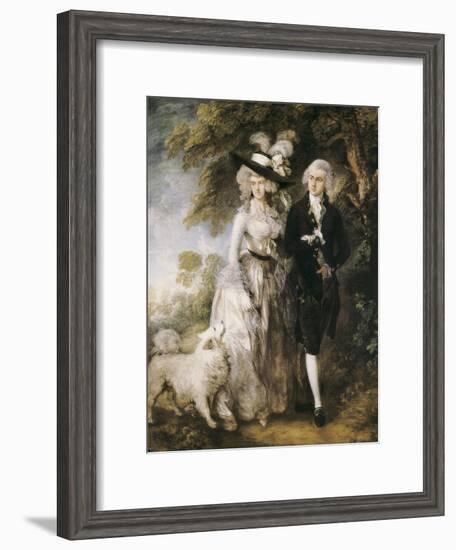 Mr and Mrs William Hallett ('The Morning Walk')-Thomas Gainsborough-Framed Art Print