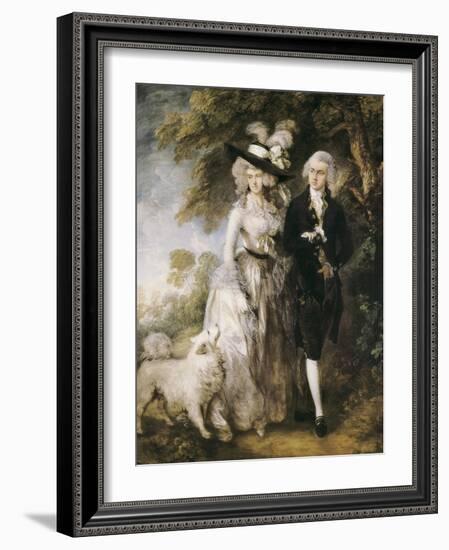 Mr and Mrs William Hallett ('The Morning Walk')-Thomas Gainsborough-Framed Art Print