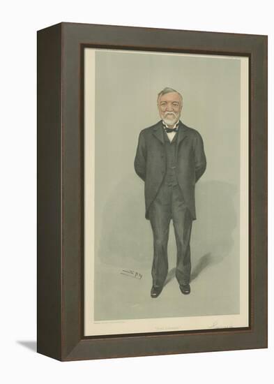 Mr Andrew Carnegie-Sir Leslie Ward-Framed Premier Image Canvas