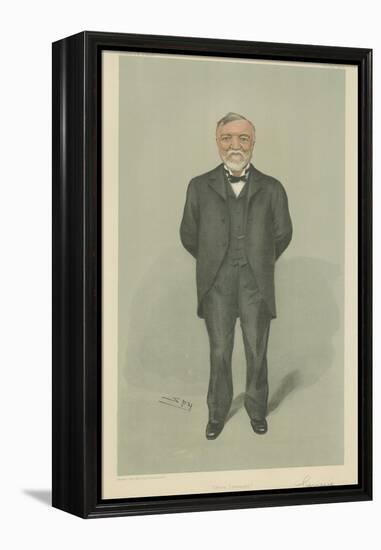 Mr Andrew Carnegie-Sir Leslie Ward-Framed Premier Image Canvas