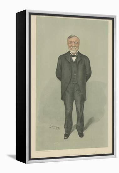 Mr Andrew Carnegie-Sir Leslie Ward-Framed Premier Image Canvas