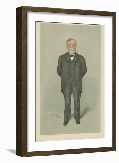 Mr Andrew Carnegie-Sir Leslie Ward-Framed Giclee Print