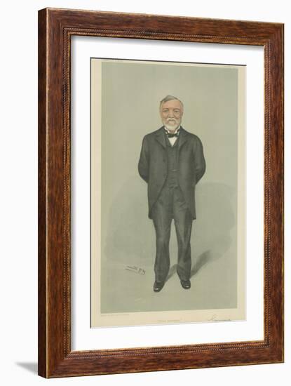 Mr Andrew Carnegie-Sir Leslie Ward-Framed Giclee Print