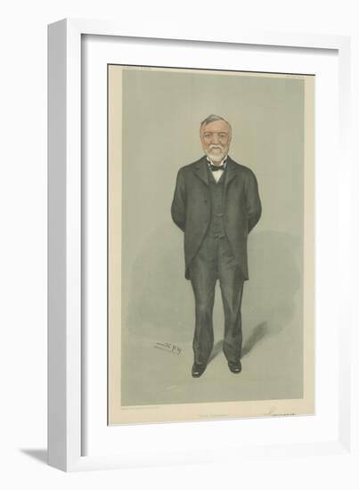 Mr Andrew Carnegie-Sir Leslie Ward-Framed Giclee Print