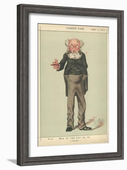 Mr Anthony Trollope, a Novelist, 5 April 1873, Vanity Fair Cartoon-Carlo Pellegrini-Framed Giclee Print