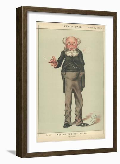 Mr Anthony Trollope, a Novelist, 5 April 1873, Vanity Fair Cartoon-Carlo Pellegrini-Framed Giclee Print